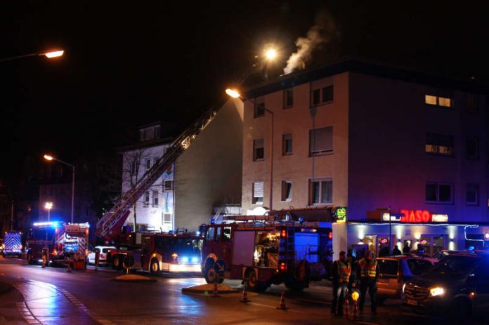 Brandgeruch zog weiträumig durch die Innenstadt (Foto: Feuerwehr Darmstadt)