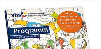 Kursprogramm der Volkshochschule (VHS) für Frühjahr/Sommer 2018 (Foto: Volkshochschule Frankfurt)