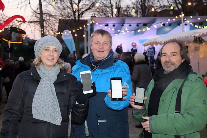 Test des WLAN-Hotspots (Foto: Stadt Bensheim)