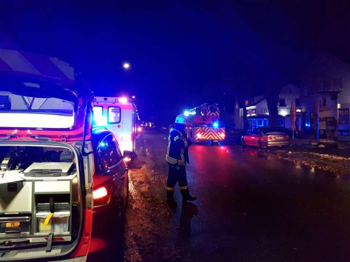 Einsatz in der Kirchgasse (Foto: Feuerwehr Haßloch)