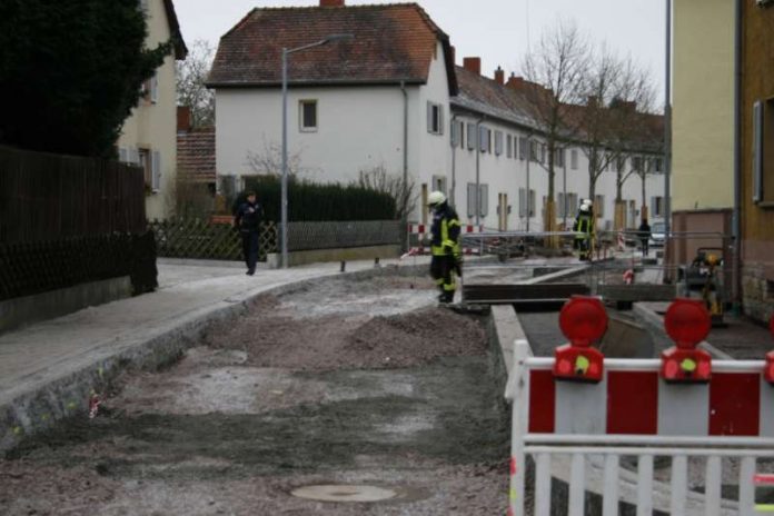 Bei dem Gasaustritt Ecke Peter-Drach-Straße/Am Woogbach wurde niemand verletzt (Foto:Feuerwehr Speyer)