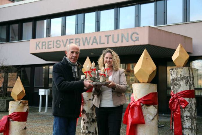 Hölzerner Adventskranz