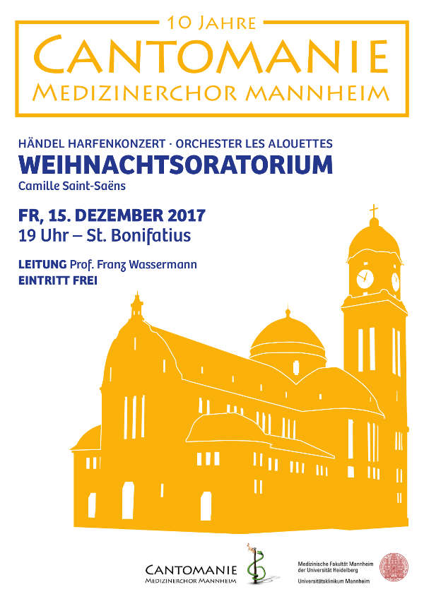 Weihnachtskonzert in der Bonifatiuskirche Veranstaltungsplakat (Quelle: UMM)