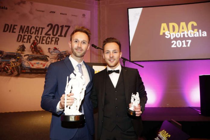 Rene Rast und Marvin Dienst bei der ADAC Sport Gala 2017 in der ADAC Zentrale in München am 16.12.2017. (Foto: Agency People Image / Jessica Kassner)