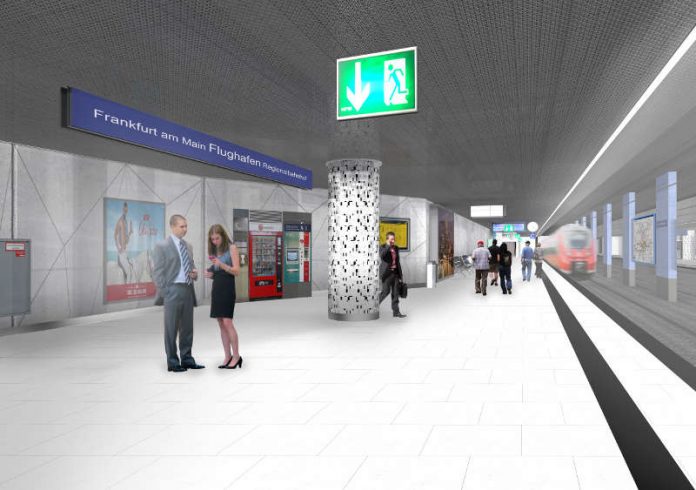 Verkehrsstation Frankfurt am Main Flughafen Regionalbahnhof wird für fast 10 Millionen Euro modernisiert und behindertengerecht ausgebaut (Foto: Deutsche Bahn AG / Dietz Joppien Architekten AG) Verkehrsstation Frankfurt am Main Flughafen Regionalbahnhof wird für fast 10 Millionen Euro modernisiert und behindertengerecht ausgebaut (Foto: Deutsche Bahn AG / Dietz Joppien Architekten AG)