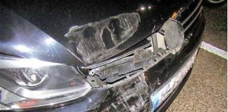 Der VW Touran der Unfallverursacherin wurde im Frontbereich beschädigt