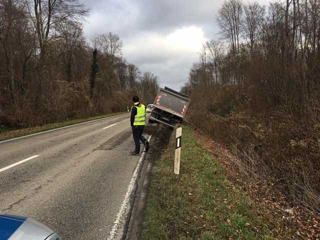 Verunfallter LKW