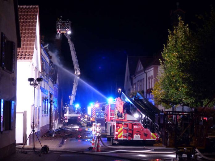 Brand in Gommersheim am 21.09.17 (Foto: Clemens Litty)