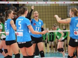 Erfolgreiches Heim-Debüt: Mittelblockerin Tanja Sredić feiert mit dem VCW Sieg über Münster (Foto: Detlef Gottwald)