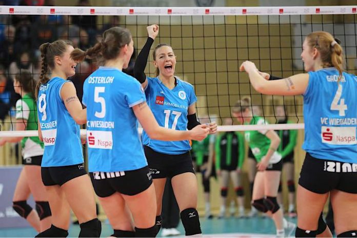 Erfolgreiches Heim-Debüt: Mittelblockerin Tanja Sredić feiert mit dem VCW Sieg über Münster (Foto: Detlef Gottwald) Erfolgreiches Heim-Debüt: Mittelblockerin Tanja Sredić feiert mit dem VCW Sieg über Münster (Foto: Detlef Gottwald)