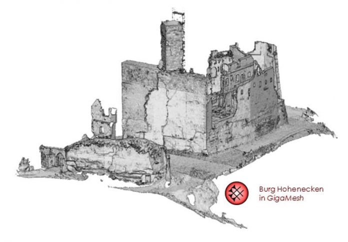 Burg-Hohenecken_Computermodell Burg-Hohenecken_Computermodell