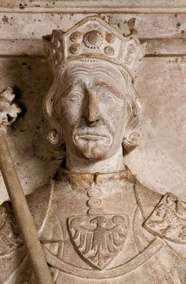 Ausschnitt aus dem Grabmal König Rudolfs von Habsburg (+ 1291) in der Vorkrypta des Domes. (Foto: Domkapitel Speyer/Renate J. Deckers-Matzko) Ausschnitt aus dem Grabmal König Rudolfs von Habsburg (+ 1291) in der Vorkrypta des Domes. (Foto: Domkapitel Speyer/Renate J. Deckers-Matzko)