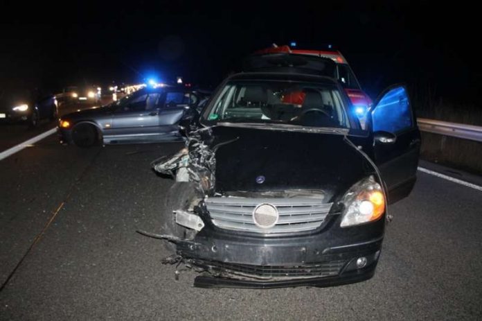 Unfallstelle auf der BAB 61 (Foto: Polizei RLP)