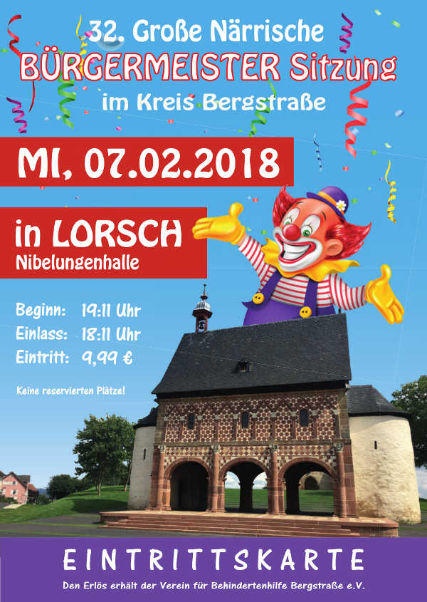 Veranstaltungsplakat (Quelle: Stadt Lorsch)