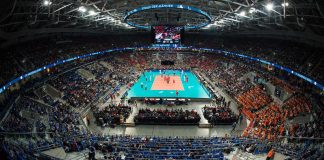 Der Blick aus der VCW-Sportbar: Aus dieser Perspektive werden die VCW-Fans das Finale erleben (Foto: Conny Kurth)