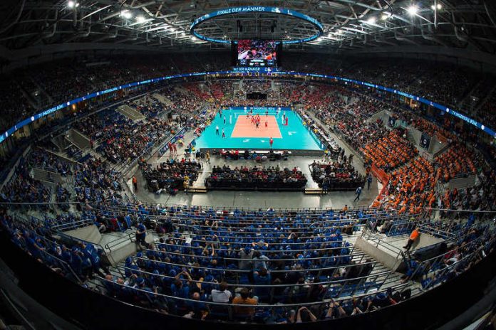 Der Blick aus der VCW-Sportbar: Aus dieser Perspektive werden die VCW-Fans das Finale erleben (Foto: Conny Kurth)