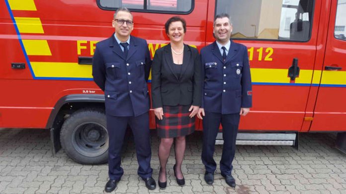 v.l.: Jochen Grädler, Bürgermeisterin Ilona Volk, neu-gewählter Stellvertreter Markus Lehmann (Foto: Stadtverwaltung Schifferstadt)