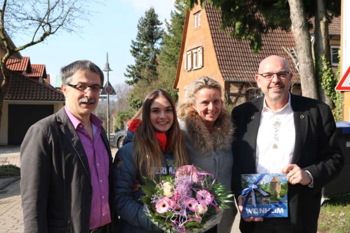 Empfang für Olympiateilnehmerin Lea Bouard (Foto: Kern) Empfang für Olympiateilnehmerin Lea Bouard (Foto: Kern)
