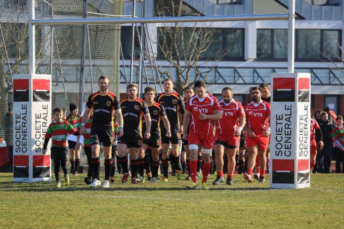 Das Rugby-Nationalteam von Georgien (rechts) (Foto: Tobias Keil)