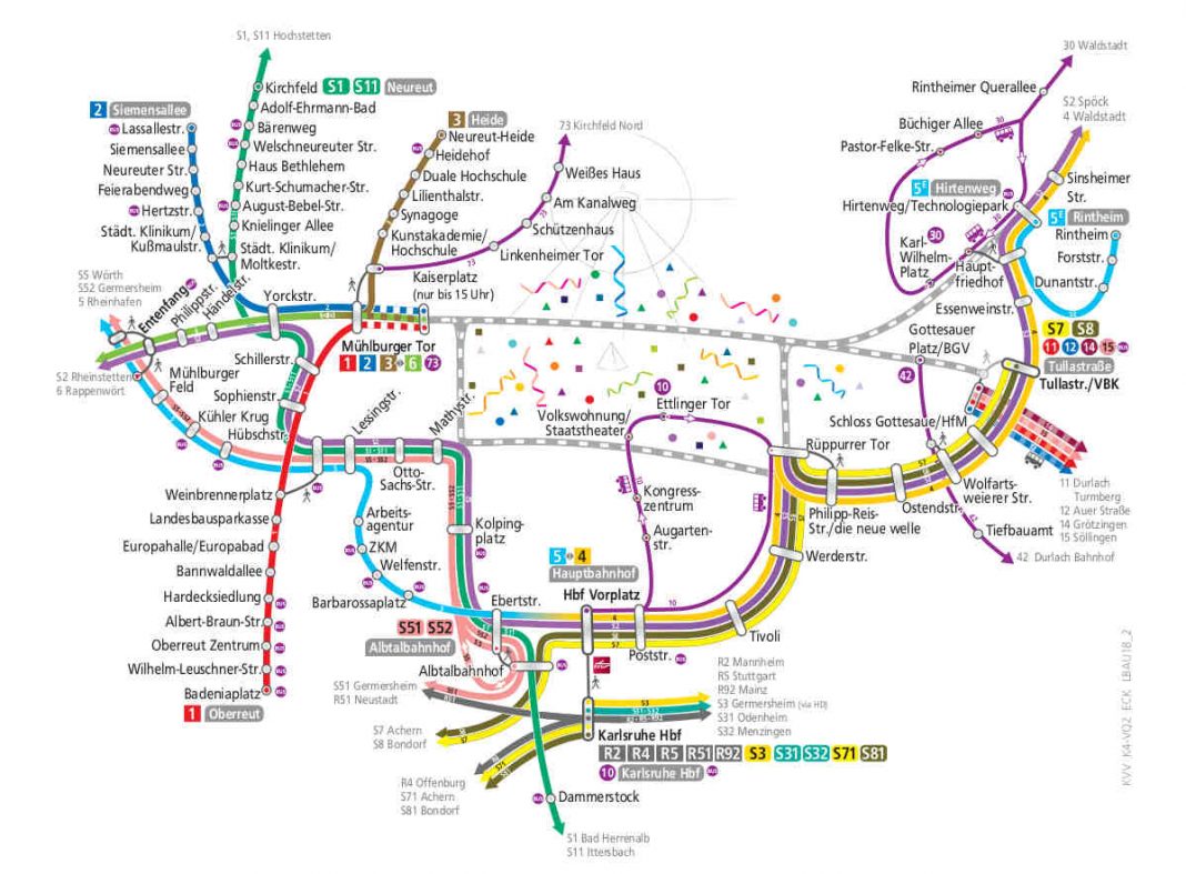 Einschränkungen im Tram-, Bus- und Stadtbahnverkehr (Quelle: VBK)