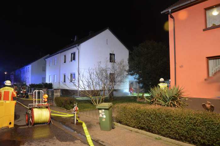 Die Feuerwehr Bruchsal wurde zu diesem Wohnhaus gerufen