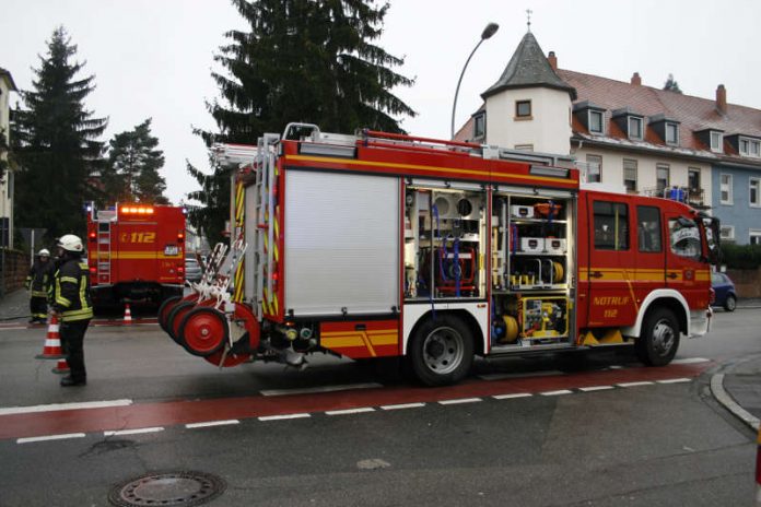 Einsatz in der Siegbertstraße (Foto: Feuerwehr Speyer)