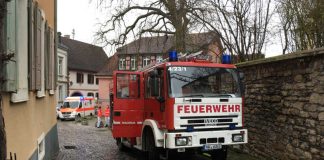 Einsatz in der Freiheitsstraße (Foto: Feuerwehr Neustadt)