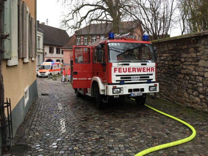 Einsatz in der Freiheitsstraße (Foto: Feuerwehr Neustadt)