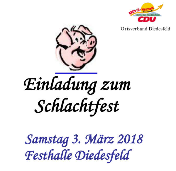 Schlachtfesteinladung Schlachtfesteinladung