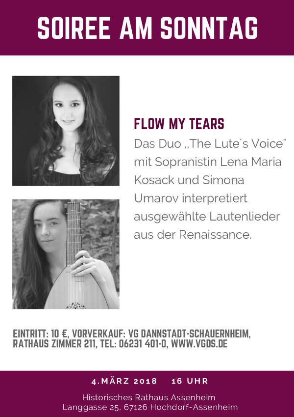 Renaissancemusik mit dem Duo „The Lute’s Voice“ Veranstaltungsplakat
