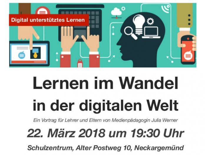 Vortrag Lernen im digitalen Wandel Veranstaltungsplakat