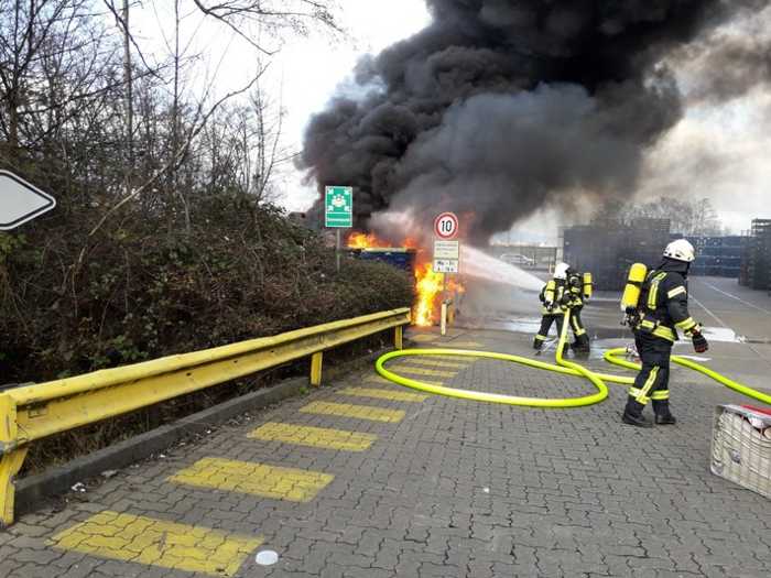 Brand bei der Fa. Tenneco