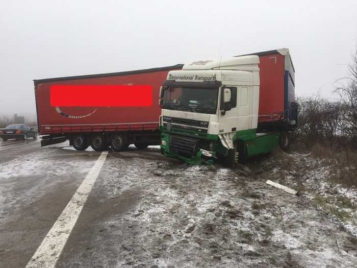 Verunfallter Lkw