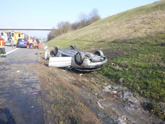 Schwerer Verkehrsunfall auf der A60 bei Bingen-Ost