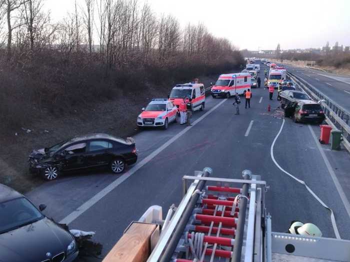 Unfallstelle A63