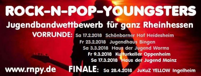 Rock-n-Pop-Youngster Veranstaltungsplakat (Quelle: Kreisverwaltung Mainz-Bingen)