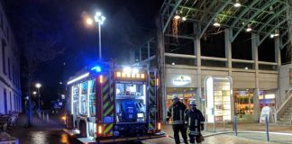 Einsatz wegen eines Dehnfugenbrandes