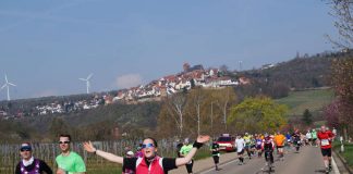 Die Laufstrecke bei Neuleiningen (Foto: Kreisverwaltung Deutsche Weinstraße)