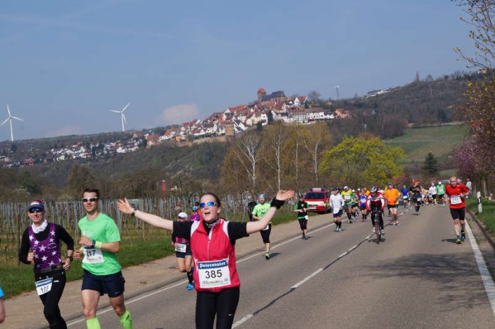 Die Laufstrecke bei Neuleiningen (Foto: Kreisverwaltung Deutsche Weinstraße)