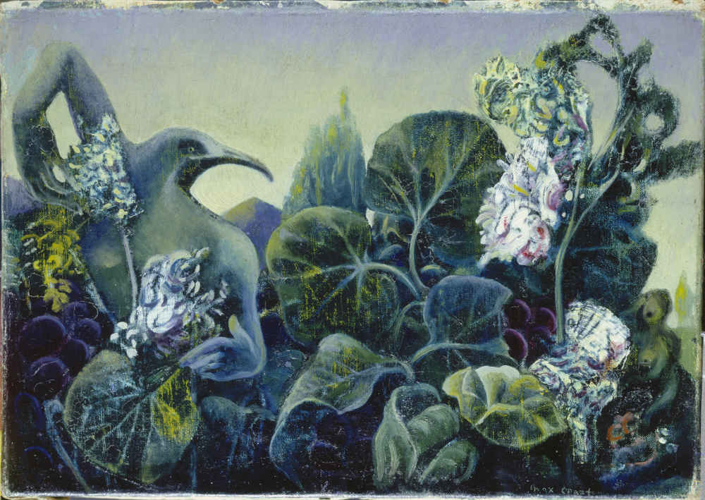 Max Ernst, Natur im Morgenlicht / La nature à l'aurore, 1936, Öl auf Leinwand, 25 x 35 cm, Städel Museum, Frankfurt am Main, © VG Bild- Kunst, Bonn 2018