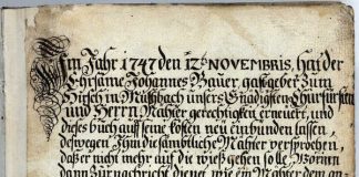 Auszug aus dem Protokollbuch der Mußbacher Mäher (Quelle: Landesarchiv Speyer)
