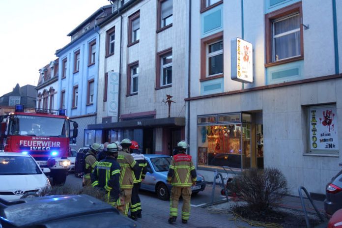 Die Feuerwehr war in der Moltkestraße im Einsatz (Foto: Feuerwehr Kaiserslautern)