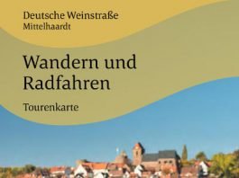 Titelbild der Tourenkarte „Wandern und Radfahren“ (Foto: Deutsche Weinstraße e.V.)