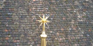 Der restaurierte Zierstern (Foto: Stadtverwaltung Schifferstadt)