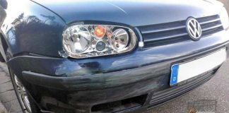 Am VW Golf des Unfallverursachers entstand Frontschaden.