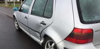 Gebrochene Achse am Golf