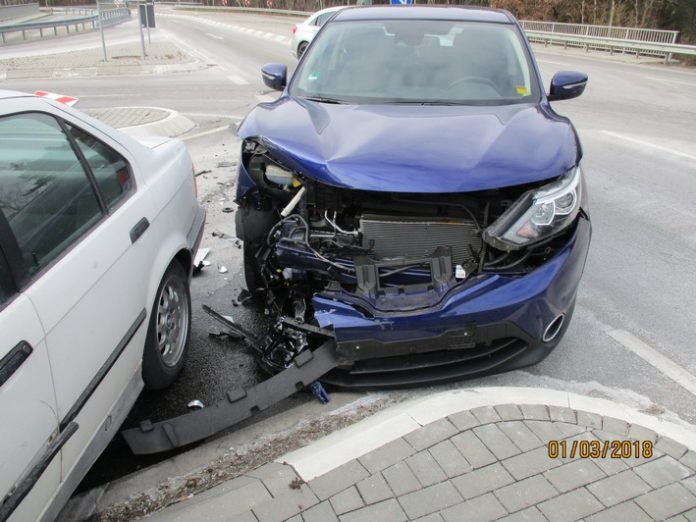 Unfallstelle in Ramstein-Miesenbach