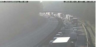 Rettungsgasse am Morgen, …