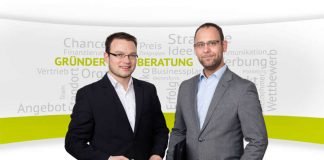 Marco Kreuzer (Wirtschaftsförderung Bergstraße GmbH) und Alexander Schwarz (Wirtschaftsförderer der Stadt Viernheim) würden sich freuen, wenn sich möglichst viele an einer Existenzgründung interessierte Viernheimer für ein Beratungsgespräch melden würden. (Foto: Stadtverwaltung Viernheim)