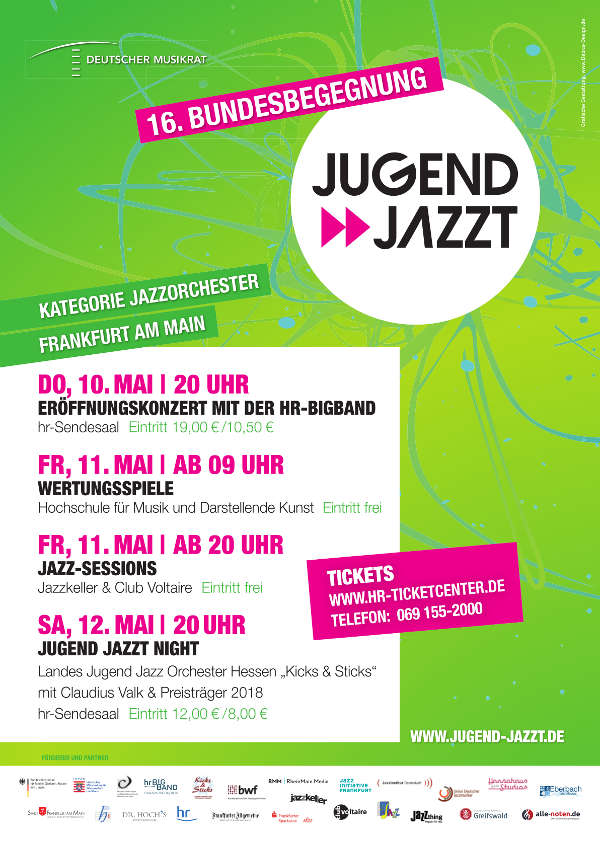 Bundesbegegnung Jugend jazzt 2018 zu Gast in Hessen Veranstaltungshinweis